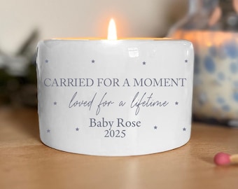 Personalised Baby Loss Candle , Miscarriage Candle , Still Born Gifts , Baby Memorial Keepsake , Baby Loss Keepsake - Angel Baby