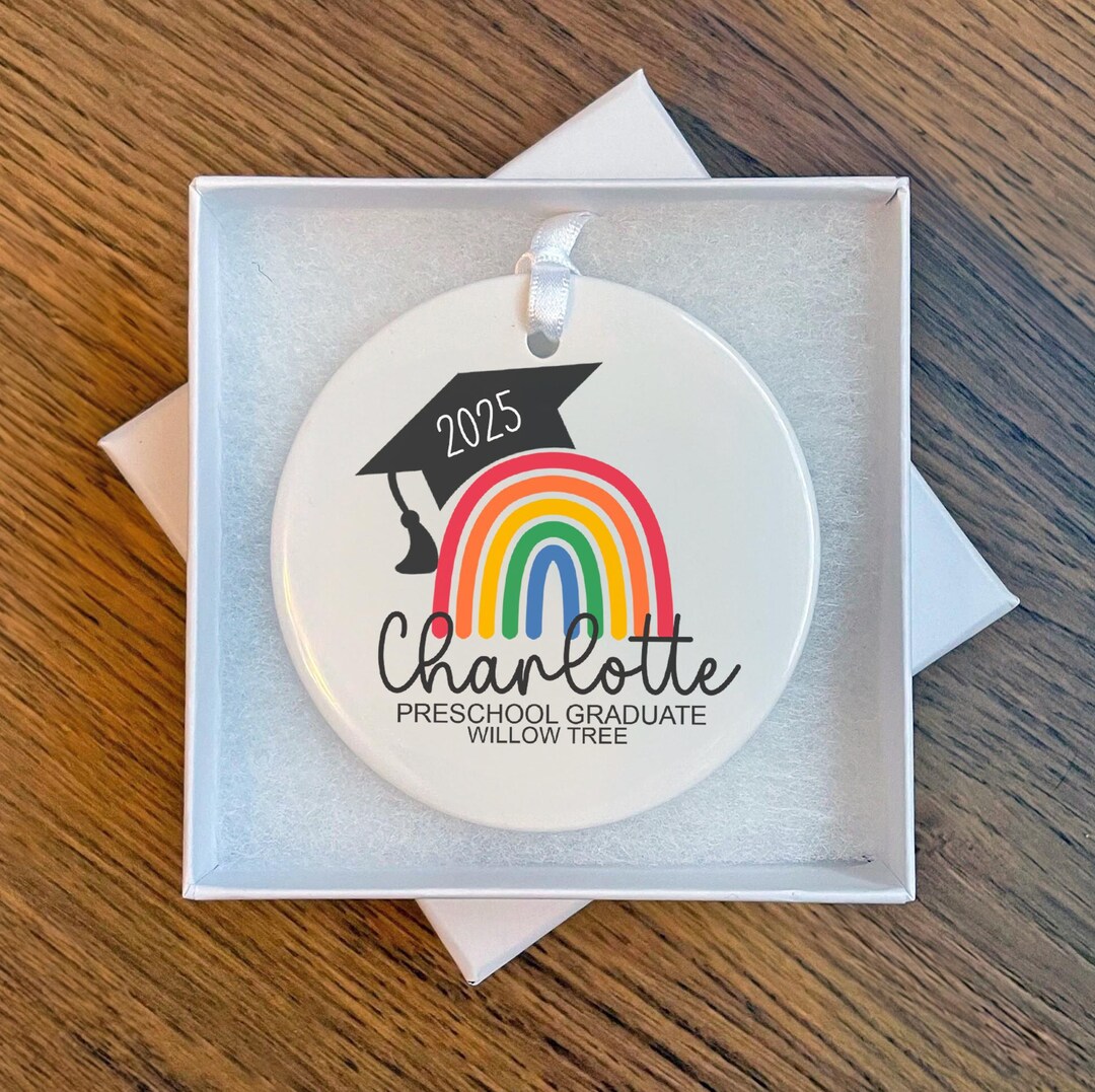 Personalised Children Graduation Preschool Ceramic Ornament ...
