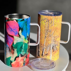 20oz Stainless Steel Travel Mug: Spill-Proof Sliding Lid