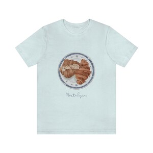 Camisa Croissant & Pastry, Nostalgia, pasteles franceses, camisa 100% algodón suave, made in USA, tela de calidad imagen 9