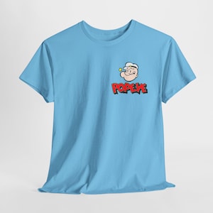 Maglietta Popeye the Sailor - Maglietta grafica unisex per gli appassionati dei cartoni animati classici, maglietta a tema retrò navy, maglietta con personaggio dei fumetti, nautica