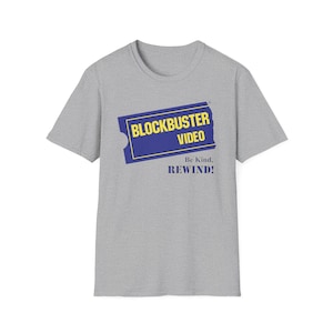 Retro Blockbuster Video T-Shirt: 90s Nostalgia Movie Tee