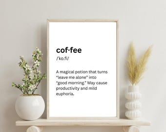 coffee - poster to print