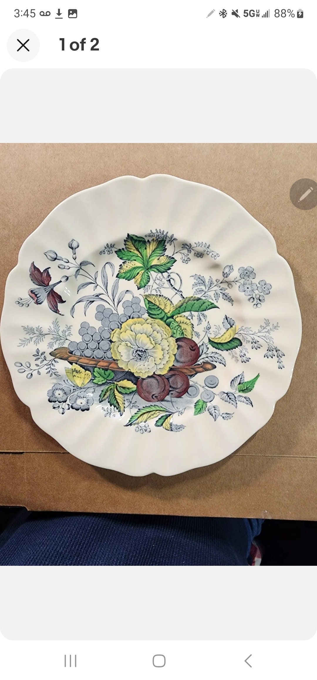Royal Doulton Kirkwood D5130 Floral Dinner Plates Fine China Etsy