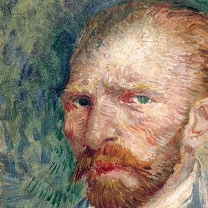 Vincent Van Gogh - Self Portrait 1889 - Impressionism - Digital Art - Printable JPG File