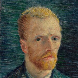 Vincent Van Gogh - Self-Portrait 1887 - Impressionism - Digital Art - Printable JPG File