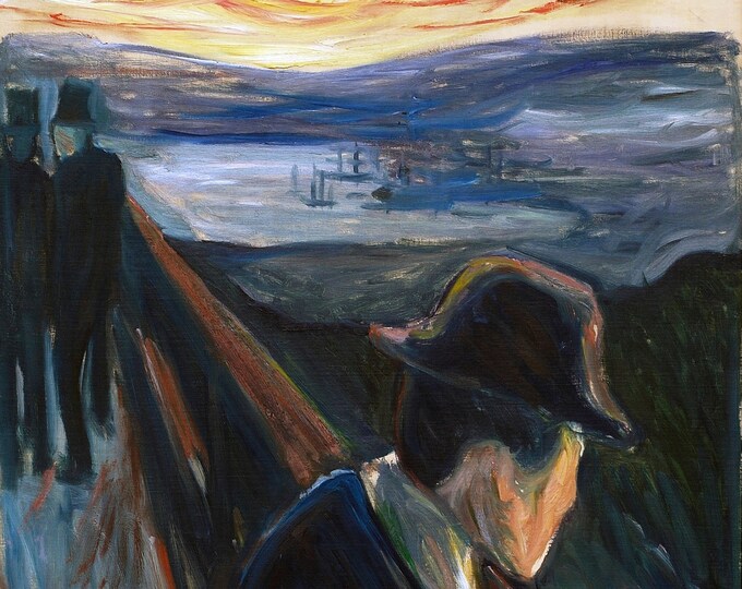 Edvard Munch - Despair 1894 - Expressionists - Digital Art Download