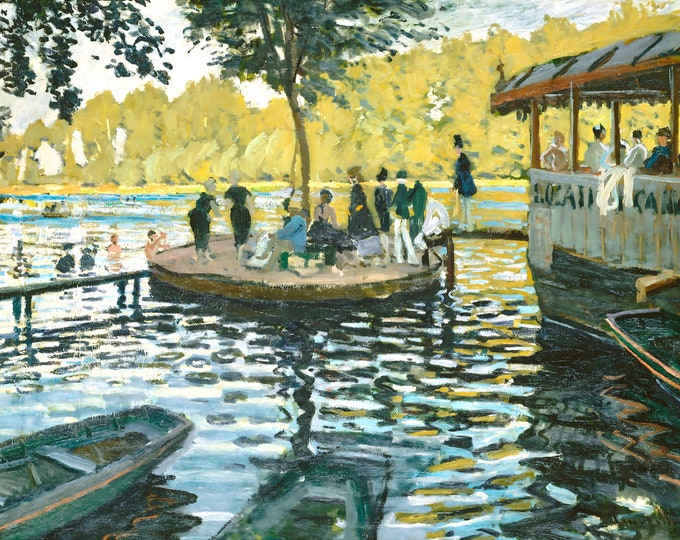 La Grenouillere by Claude Monet - Impressionism - Digital Download - Wall Decor - Home Decor - Claude Monet Art Print