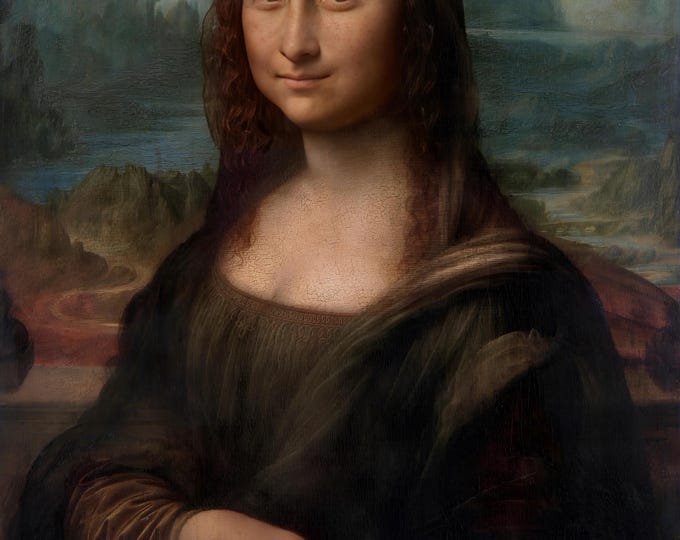 Mona Lisa del Giocondo by Leonardo da Vinci 1503- 1506 - Renaissance Art - Downloadable Digital Art Print - Wall Decor - Home Decor