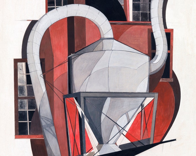 Charles Demuth - Machinery 1920 - American Artist - Precisionist - Digital Art Download