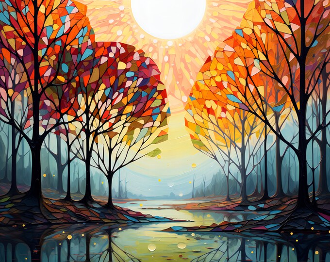 Tiffany Lamp Trees 2023 - Ronald MacLennan Jr.