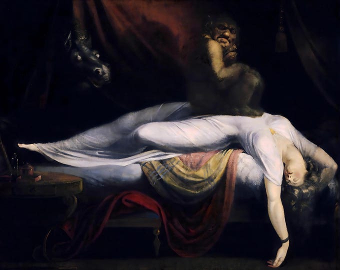 The Nightmare by Henri Fuseli 1781 - Gothic - Downloadable Digital Art Print - Wall Decor - Home Decor - Home and Living - Incubus - Macabre