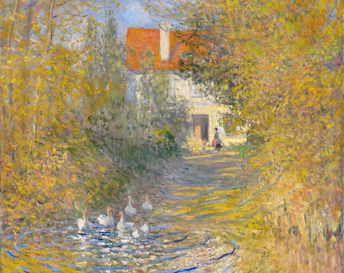Claude Monet - The Geese (1874) - French Impressionists - Digital Art Download