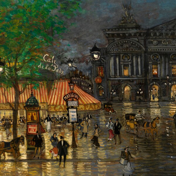 Paris by Night 1920 - Konstantin Korovin - Impressionism
