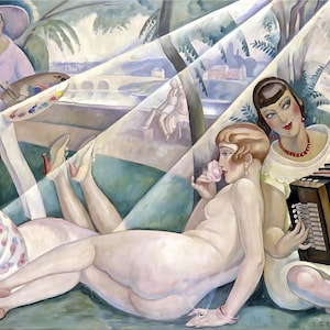 A Summer Day by Gerda Wegener 1927 – Art Deco - Downloadable Digital Art Print - Wall Decor - Home Decor - Home and Living