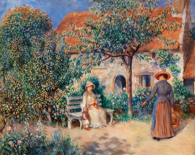 Pierre-Auguste Renoir - In Brittany 1886 - French Impressionists - Digital Art Download