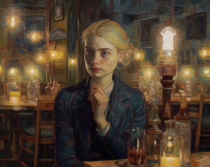 Woman in a Cafe - Eternity - Ronald MacLennan