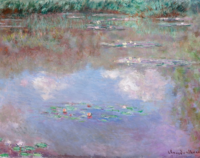 Claude Monet - The Water Lily Pond 1903 - French Impressionists - Digital Art Download