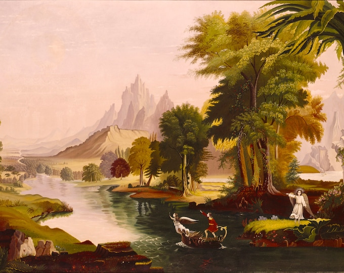 Thomas Cole - The Voyage of Life - Youth 1842 - Digital Art Download