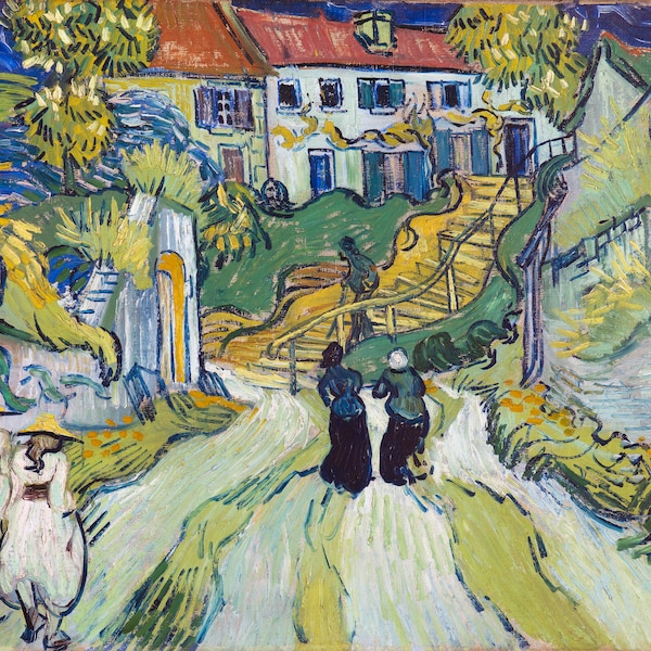 Vincent Van Gogh - Stairway at Auvers (1890) - Digital Art Download