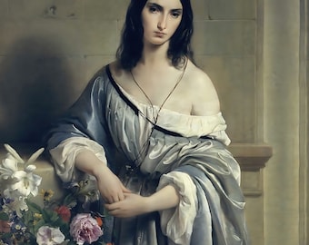 Melancholy by Francesco Hayez - 1840 - Romanticism