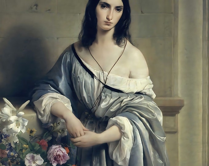 Melancholy by Francesco Hayez - 1840 - Romanticism