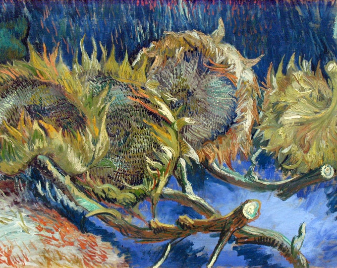 Vincent Van Gogh - Four Withered Sunflowers (1887) - French Impressionists - Digital Art Download