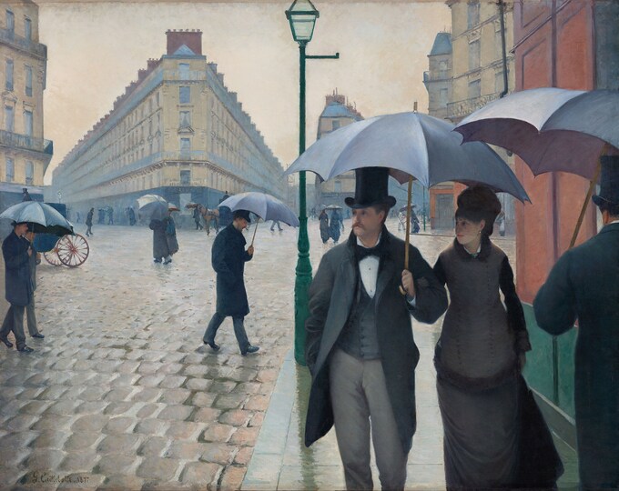 Gustave Caillebotte - Paris Street Rainy Day 1877 - Impressionism - Digital Art - Printable JPG File