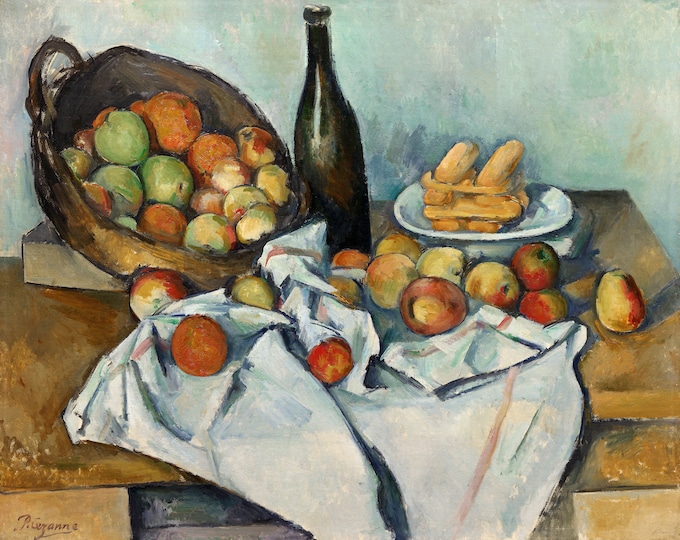 Paul Cezanne - The Basket of Apples  (1893) - Digital Art Download