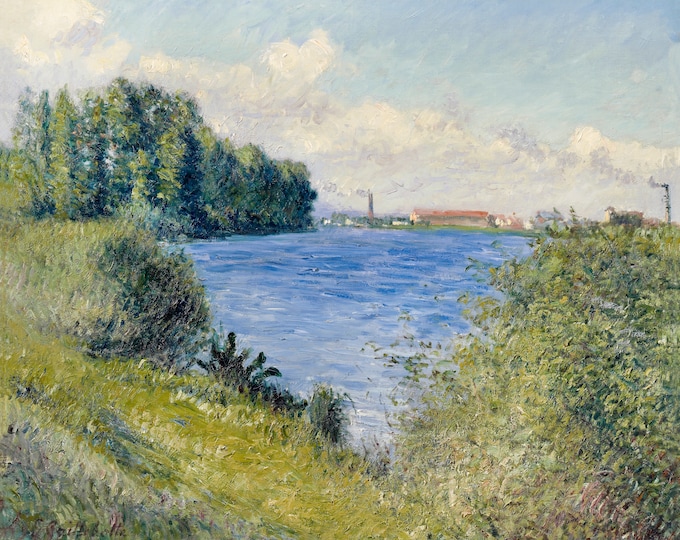 Gustave Caillebotte - The Seine at Argenteuil (1892) - French Impressionists - Digital Art Download