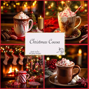 Kerstcacao-dagboekpapier Vakantiedagboekpapier Christmas Junk-dagboekpapier Kerstsublimatieontwerpen, vakantiedagboekpapier