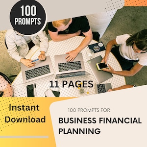Chat GPT Power Prompts | Business Financial Planning | Grow Your Business with AI | Instant Access