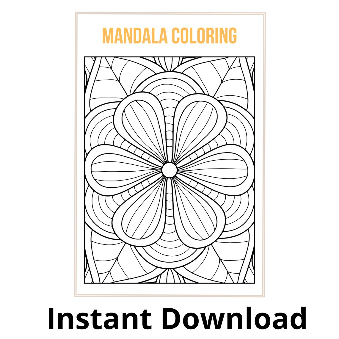 Mandala Adult Coloring Book for Dementia Patients Adult Mandala