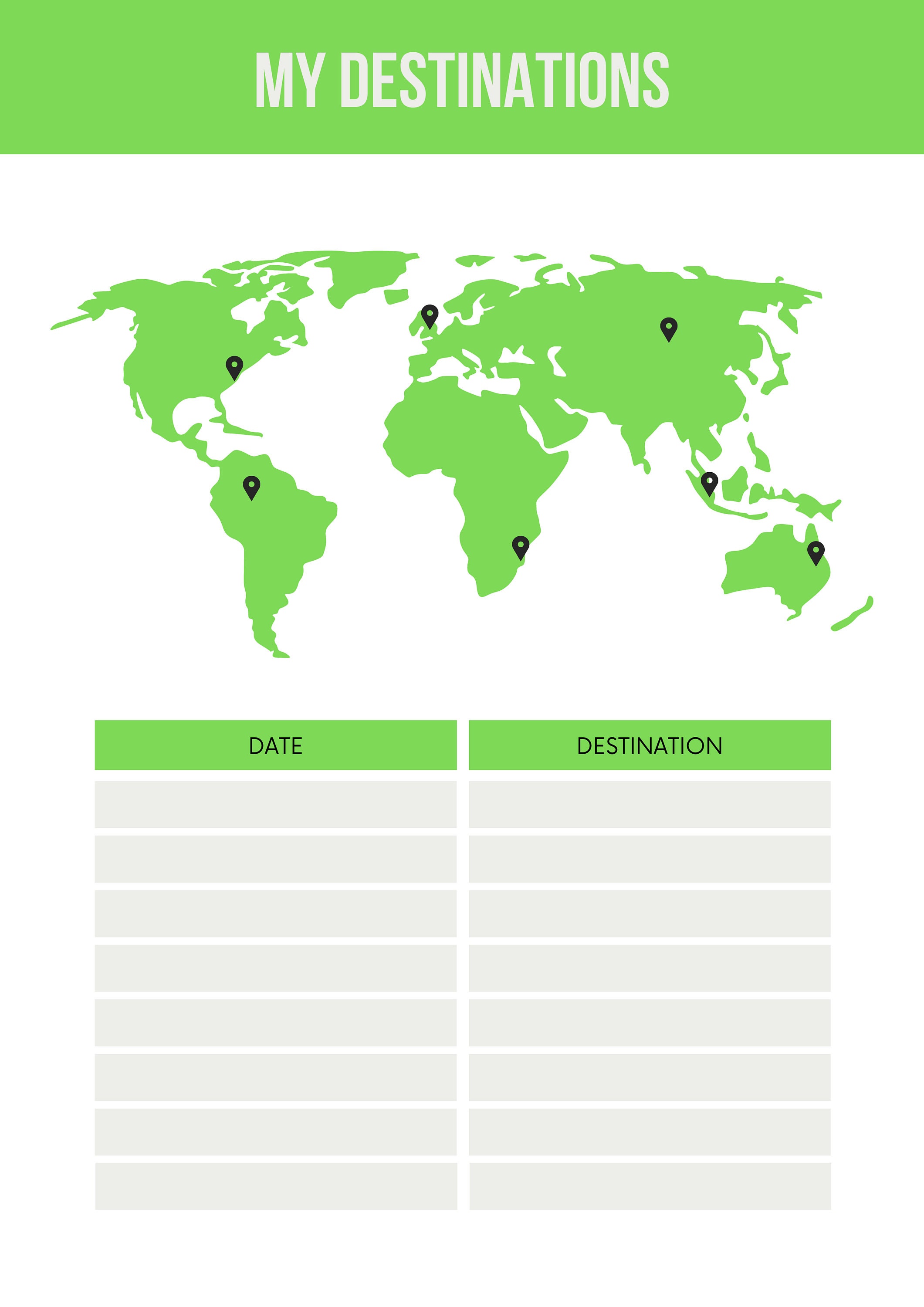 Travel Planner Travel Journal Travel Journal Digital Travel Journal