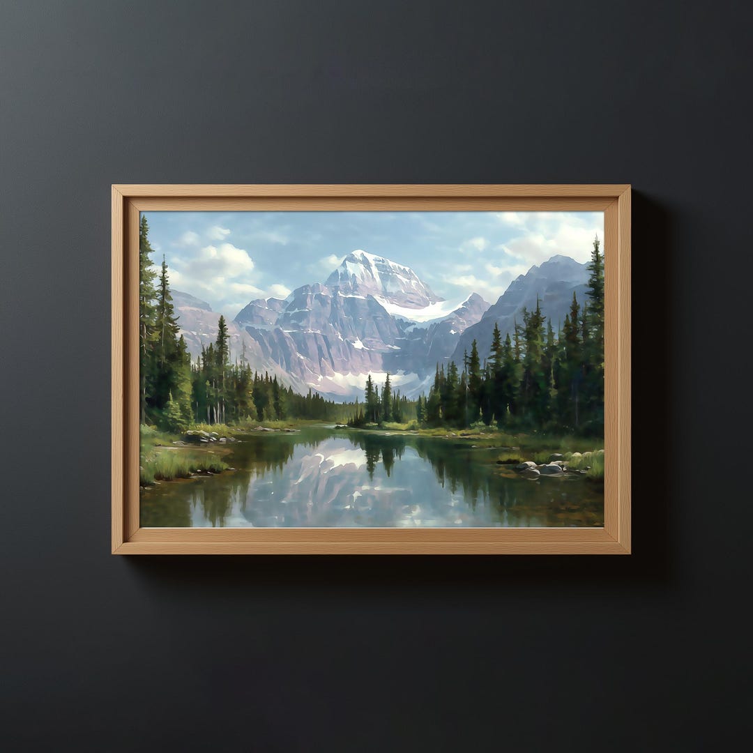 Mount Edith Cavell Print – Jasper National Park Mountain Landscape Wall ...