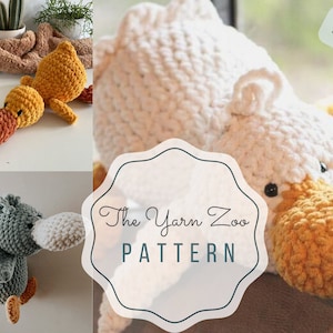 Large  & Mini Duck Crochet Pattern - Amigurumi