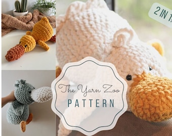 Large  & Mini Duck Crochet Pattern - Amigurumi