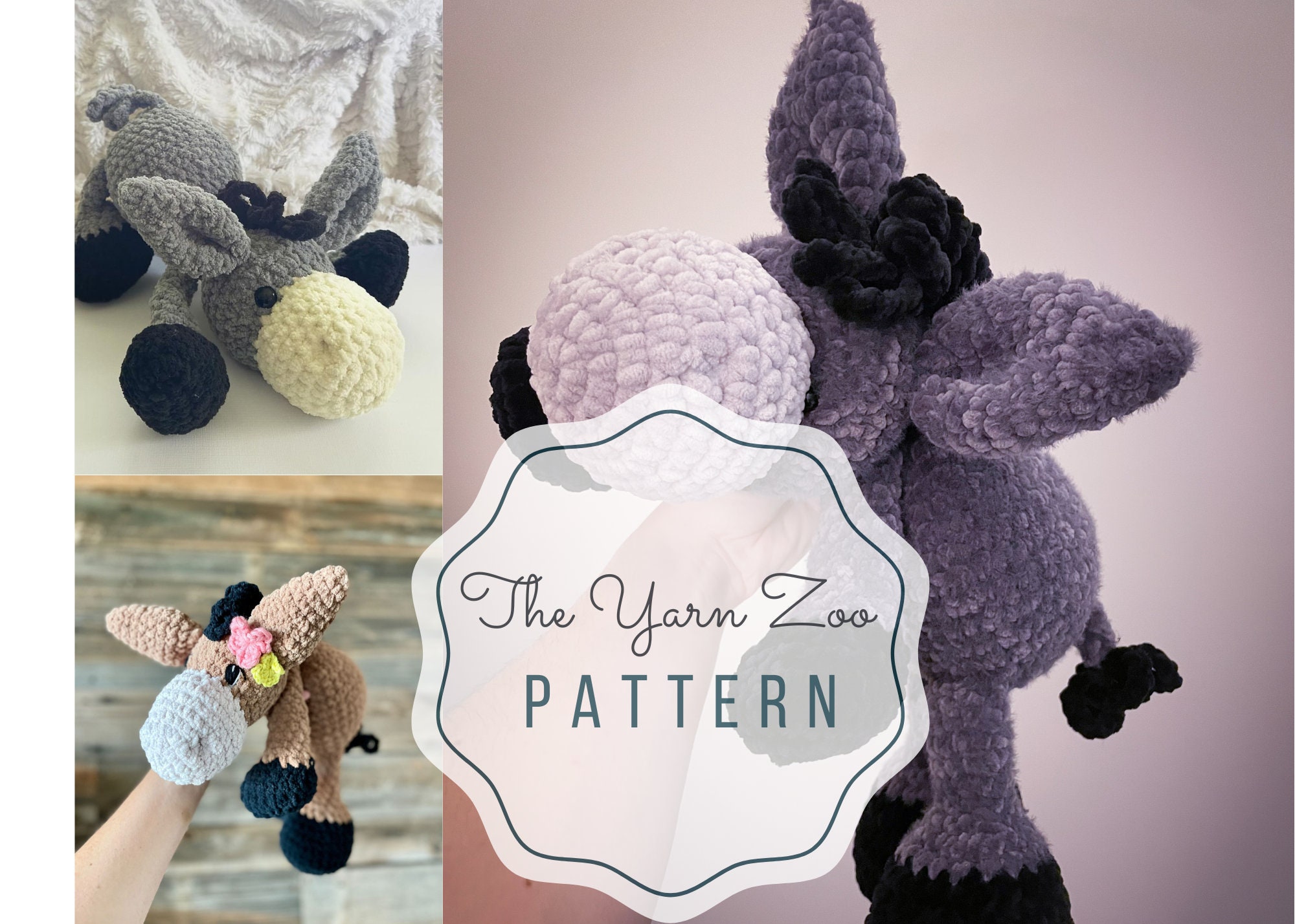 30 Donkey Crochet Patterns for Farm Animal Fans, Gifts, and Nursery Decor 27 Dixie the Donkey Amigurumi Pattern