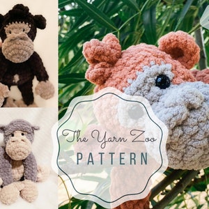 Mini Monkey & Gorilla Crochet Pattern - Amigurumi