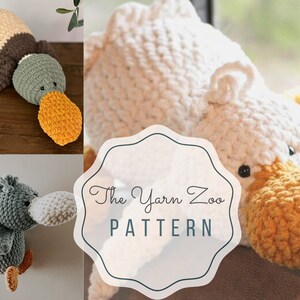Large Duck Crochet Pattern - Amigurumi
