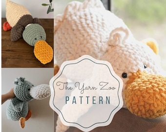 Large Duck Crochet Pattern - Amigurumi