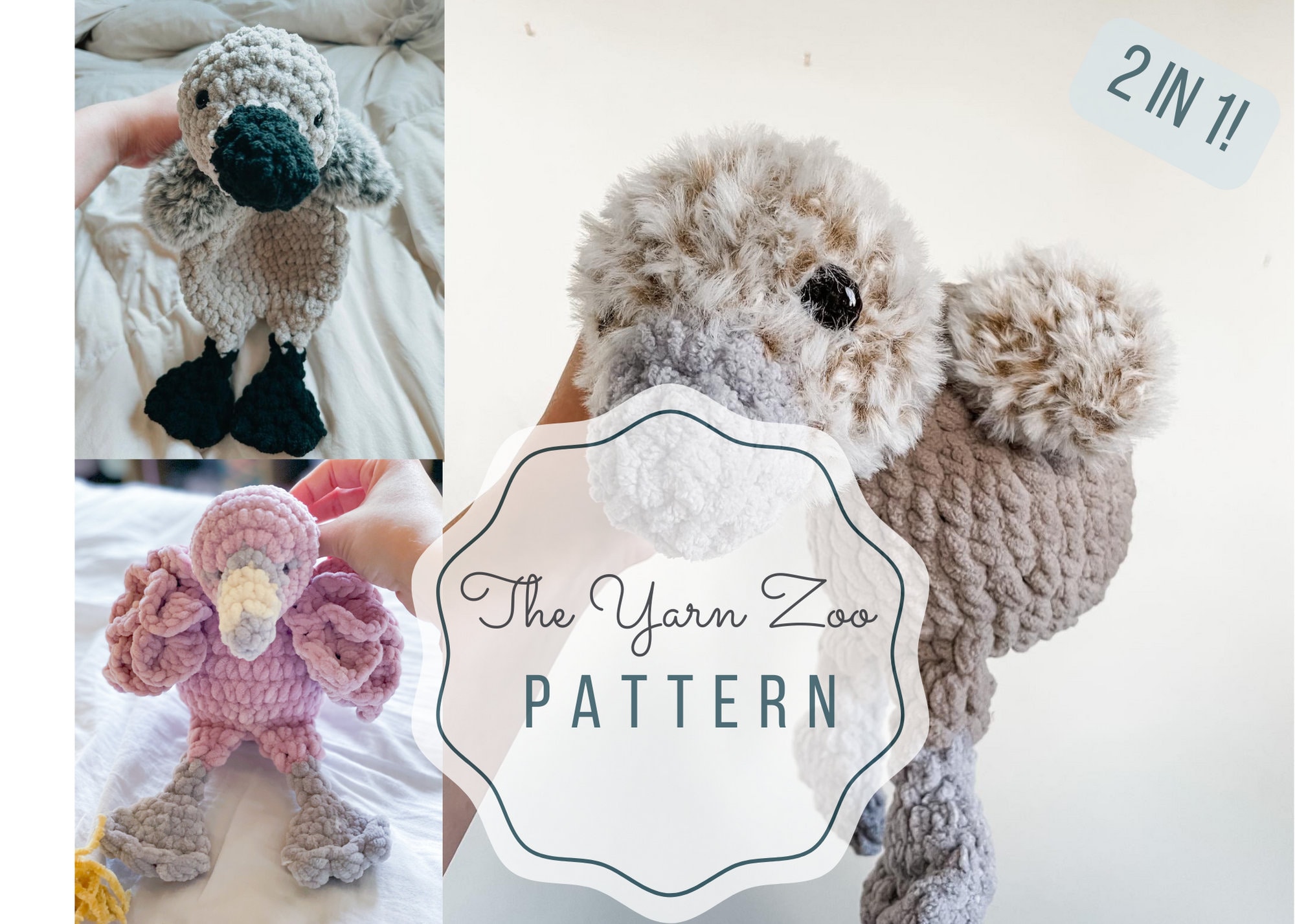 Mini Swan and Flamingo Lovey Pattern