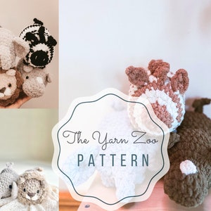 Safari Animals Crochet Pattern - Amigurumi