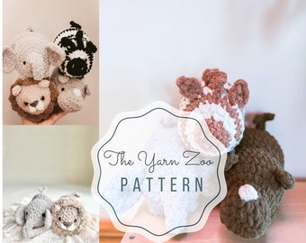 Safari Animals Crochet Pattern - Amigurumi