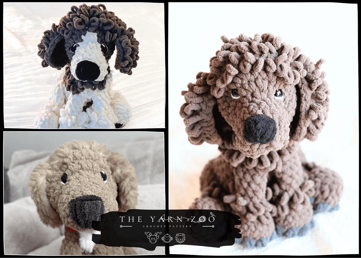 30 Poodle Crochet Patterns to Stitch Adorable Dogs, Toys, and Textured Amigurumi 13 Poodle Crochet Pattern - Amigurumi