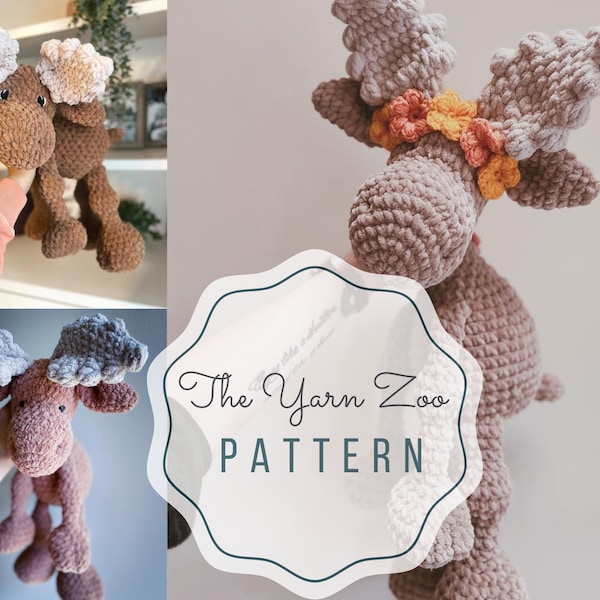 Moose Crochet Pattern - Amigurumi
