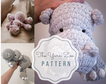 Hippo Crochet Pattern - Amigurumi