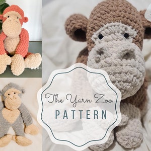 Large Monkey & Gorilla Crochet Pattern - Amigurumi