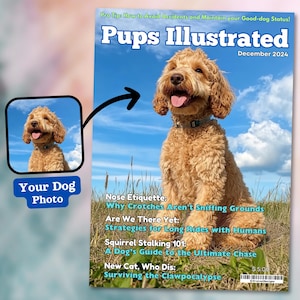 Custom Dog Card 5 x7 Magazine Card or 8x10 Print of Your Dog Photo on Custom Funny Card Premium Printed Matte Card Stock All Occasion Card