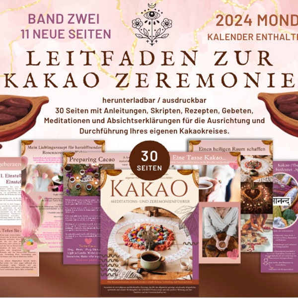 Leitfaden für Kakao-Zeremonien / Veranstalten Sie ein Kakao-Treffen / Leitfaden für Kakao-Frauenkreise / Zeremonielle Kakao-Rezepte